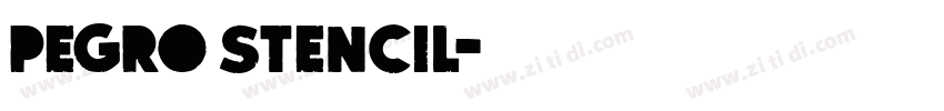 Pegro Stencil字体转换